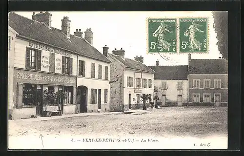 AK Vert-le-Petit, La Place