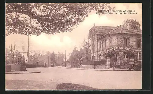 AK Brunoy, Les Bosserons, la rue du Château