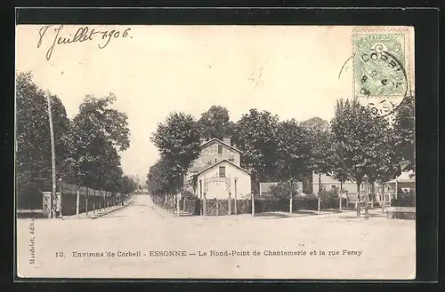 AK Essonne, Le Rond-Point de Chantemarle et la rue Feray