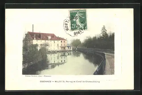 AK Essonnes, Moulin du Perray et Canal de Chateaubourg