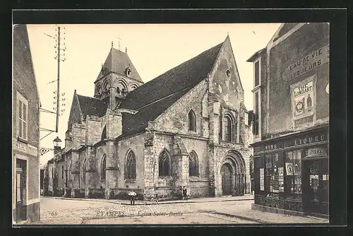 AK Étampes, Église Saint-Basile