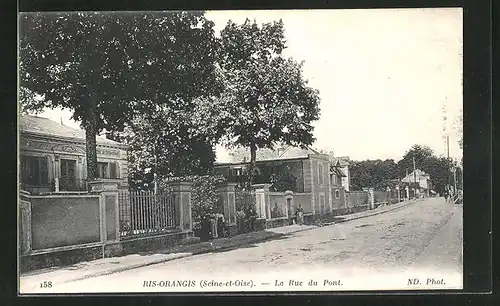 AK Ris-Orangis, La Rue du Pont