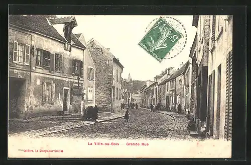 AK La Ville-du-Bois, Grande Rue