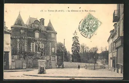AK Yerres, Le Château et la Rue Concy