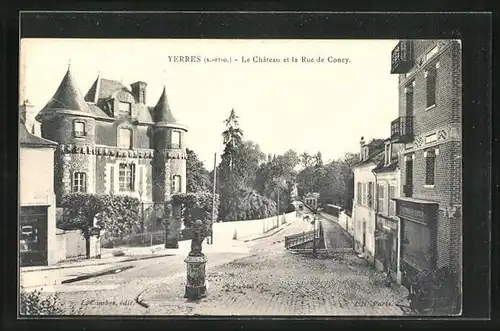 AK Yerres, Le Château et la Rue de Concy