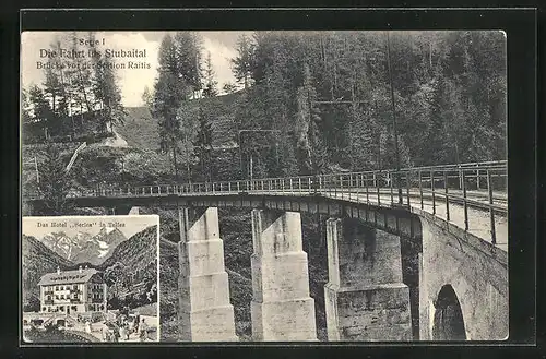 AK Stubaital, Brücke von der Station Raitis