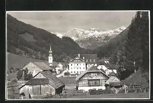 AK Tweng i. Lungau, Ortsansicht mit Blick auf Kirche