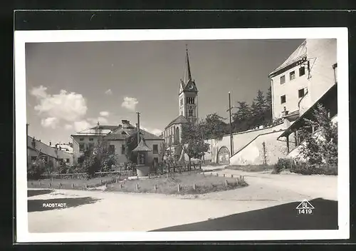 AK Radstadt, Blick auf Kirche