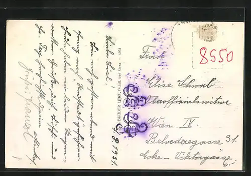 AK Radstadt, Blick auf Kirche