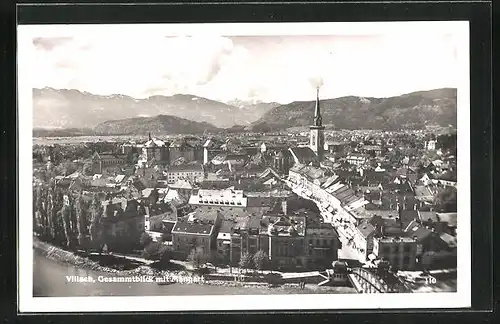 AK Villach, Gesamtansicht mit Mangart