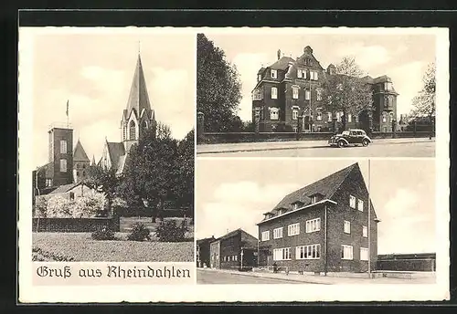 AK Rheindahlen, Kirche, Gebäudeansichten