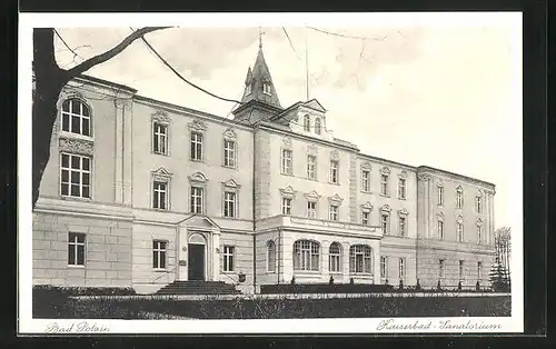 AK Polzin, Totalansicht des Kaiserbad-Sanatoriums