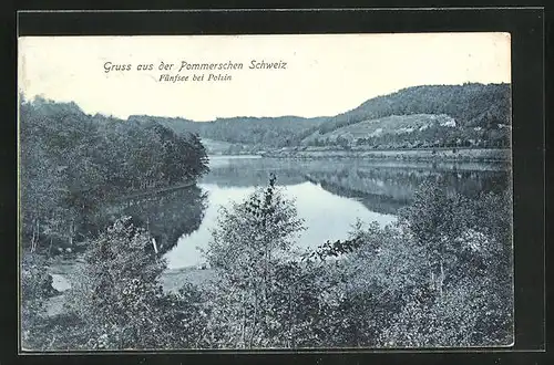 AK Polzin, Uferpartie am Fünfsee