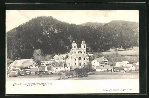 AK Hafnerberg, Ortsansicht mit Kirche