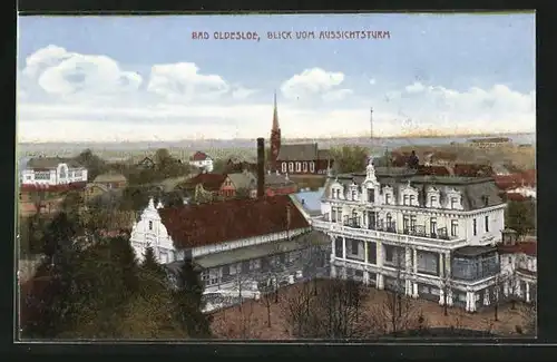 AK Bad Oldesloe, Ortsansicht vom Aussichtsturm