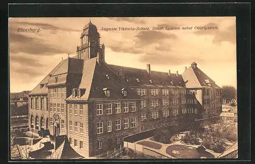 AK Flensburg, Auguste Viktoria-Schule, Städt. Lyzeum nebst Oberlyzeum