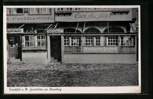 AK Alt-Frankfurt, Gaststätten am Römerberg