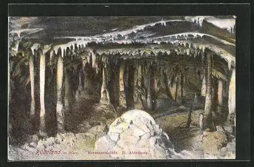 AK Rübeland im Harz, Hermannshöhle, II. Abteilung