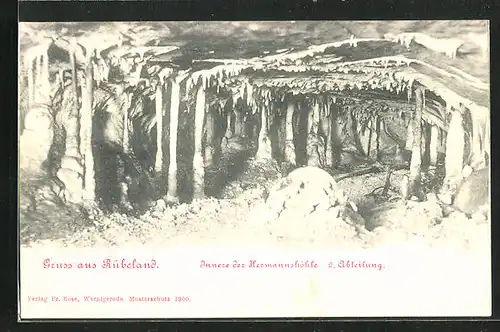 AK Rübeland im Harz, Inneres der Hermannshöhle, II. Abteilung