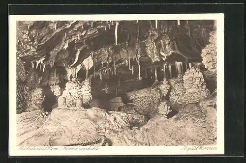 AK Rübeland im Harz, Hermannshöhle, Krystallkammer