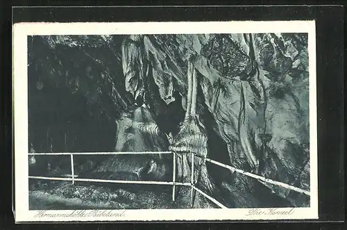 AK Rübeland im Harz, Hermannshöhle, Die Kanzel