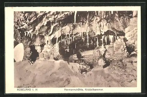 AK Rübeland im Harz, Hermannshöhle, Kristallkammer