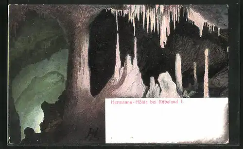 AK Rübeland im Harz, Inneres der Hermannshöhle