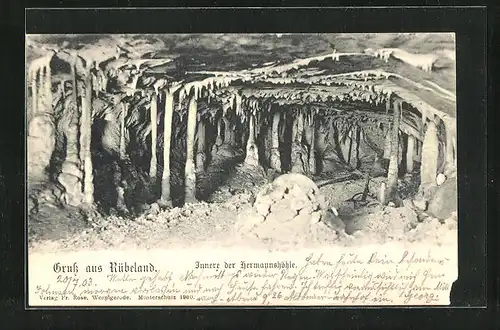 AK Rübeland im Harz, Inneres der Hermannshöhle
