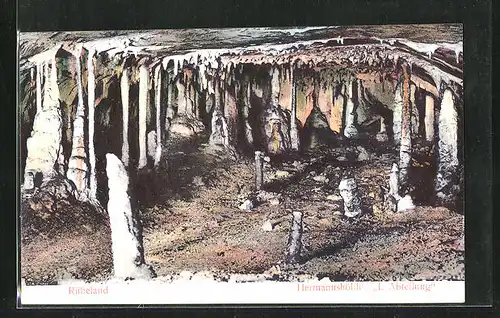 AK Rübeland im Harz, Hermannshöhle - I. Abteilung