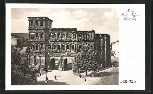 AK Trier, Stadtseite der Porta Nigra