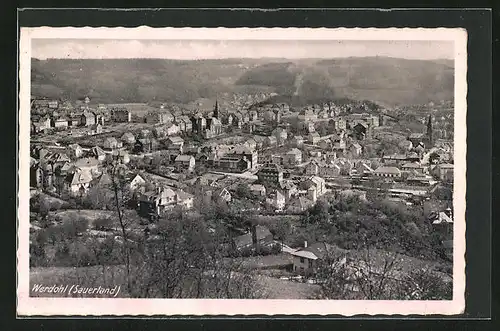AK Werdohl (Sauerland), Gesamtansicht aus der Vogelschau