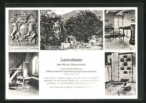 AK Balve (Sauerland), Fünf Ansichten in der Luisenhütte