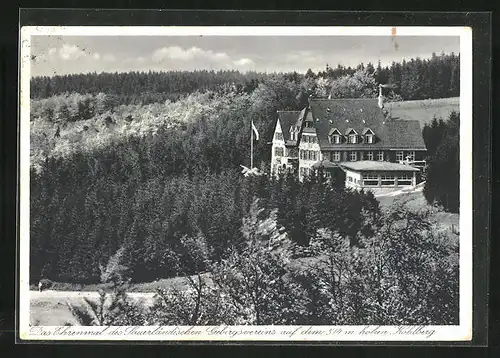 AK Dahle, Das Ehrenmal des Sauerländischen Gebirgsvereins auf dem hohen Kohlberg