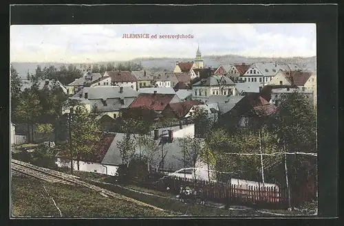 AK Jilemnice, Gesamtansicht aus der Vogelschau