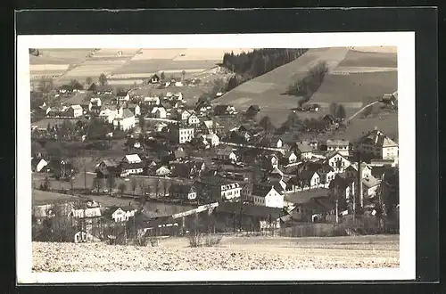 AK Gablonz / Jablonec Nad Nisou, Totalansicht aus der Vogelschau