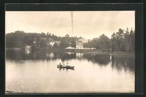 AK Hammer Am See / Hamr Na Jezere, Blick zum Restaurant am See