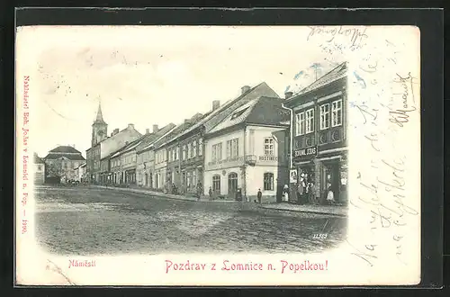 AK Lomnice n. Pop., Nàmesti, Hostinec