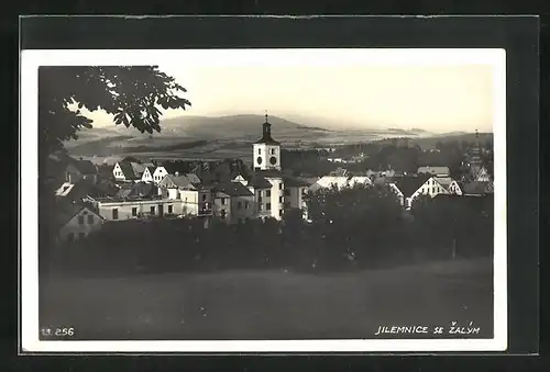 AK Jilemnice, Gesamtansicht aus der Vogelschau