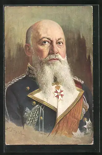 Künstler-AK Grossadmiral von Tirpitz in Uniform