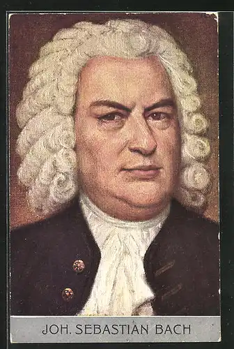 Künstler-AK Porträt Johann Sebastian Bach