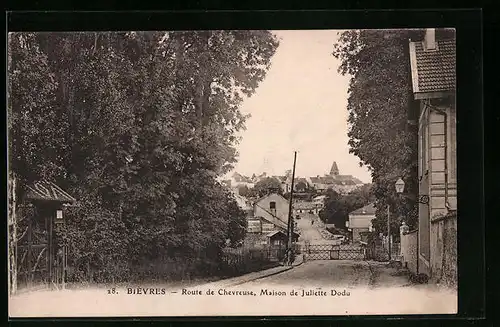 AK Bièvres, Route de Chevreuse, Maison de Juliette Dodu