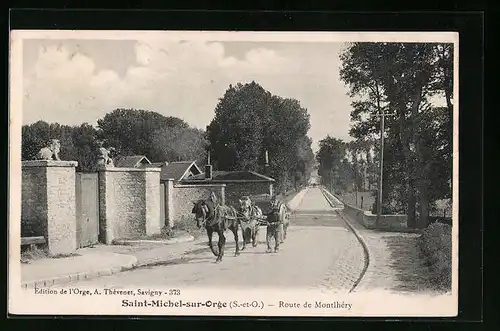 AK Saint-Michel-sur-Orge, Route de Montlhéry