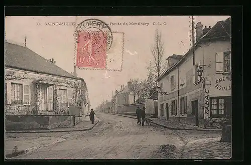 AK Saint-Michel-sur-Orge, Route de Montlhéry