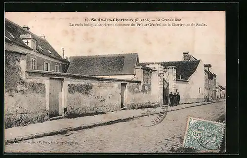 AK Saulx-les-Chartreux, la Grande Rue