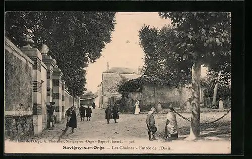 AK Savigny-sur-Orge, les Chaines, Entrée de l'Oasis