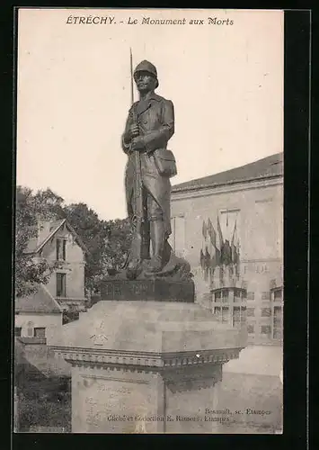 AK Étréchy, le Monument aux Morts