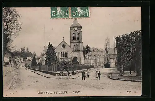 AK Soisy-sous-Etiolles, l'Église