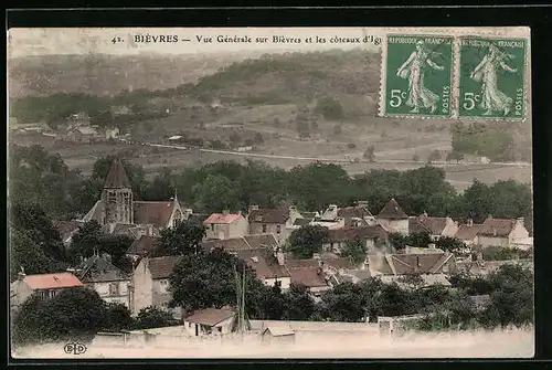 AK Bièvres, Vue Générale et les coteaux