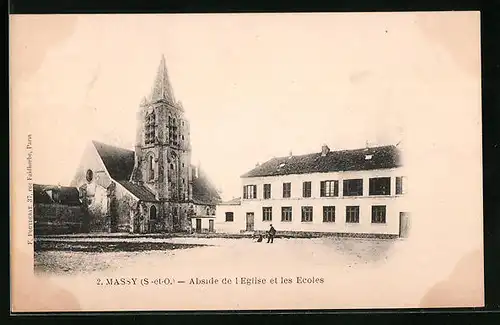 AK Massy, Abside de l'Eglise et les Ecoles