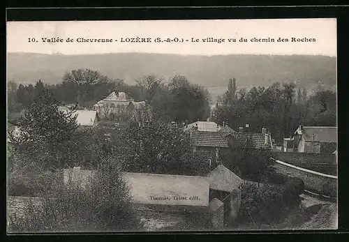 AK Lozere, Le village vu du chemin des Roches